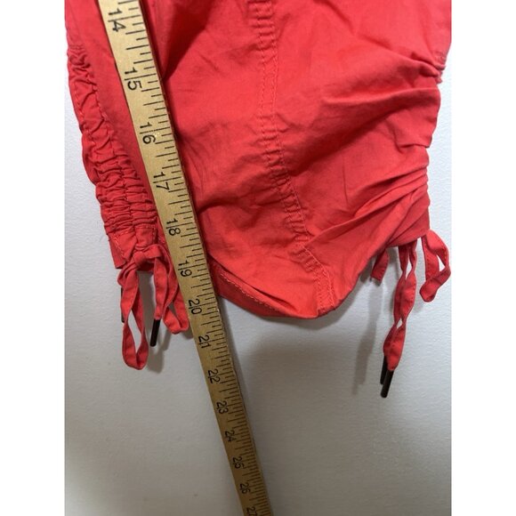 Torrid Womens Coral Orange Capri Pants Pockets Plus Size 20 - Picture 6 of 8